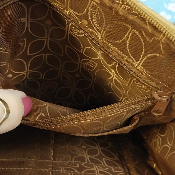 2884 Medium Size Fossil Crossbody, Leather, Multi Color Bag Purse - Picture 9 of 14